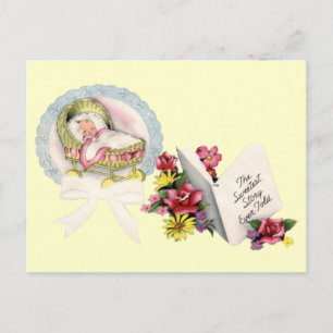 Neue Baby-Postkarte Ankündigungspostkarte