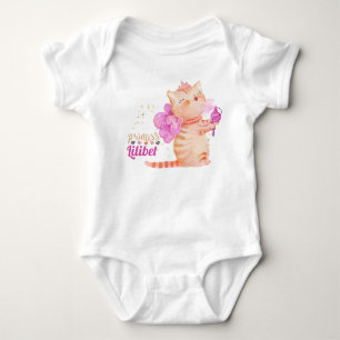 Neue Baby-Prinzessin Lilibet Süße Katze wird Baby  Strampler