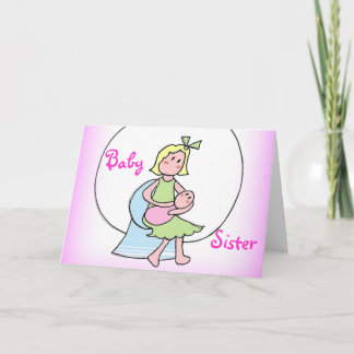 Neue Baby-Schwester Ankündigung