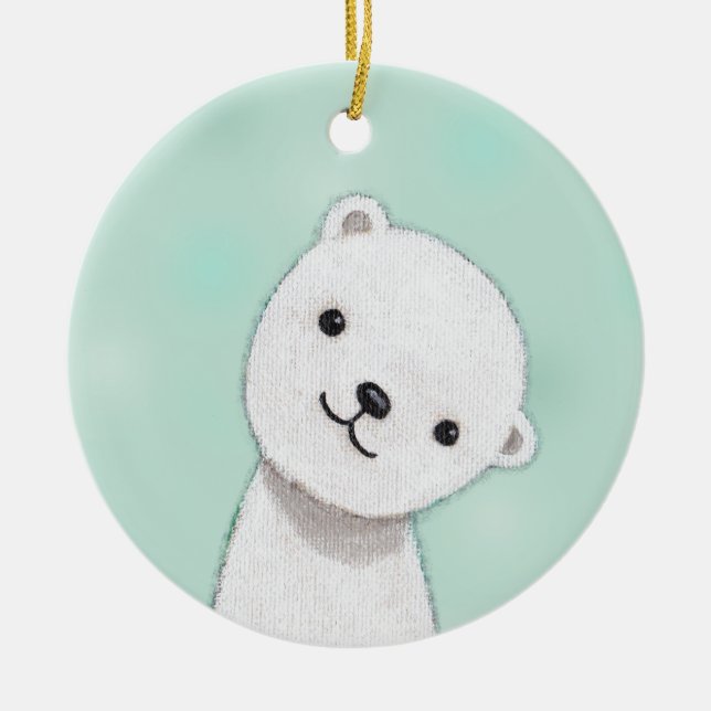 Neue Baby-Verzierungs-kundenspezifische Keramikornament (Vorne)