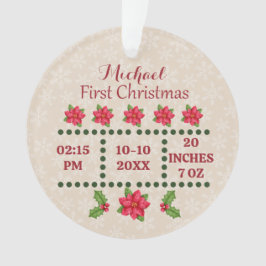 Neue Babygeburtsstatistiken Weihnachten, Geburtsan Ornament