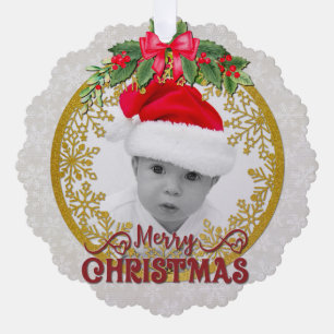 Neue Babygeburtsstatistiken Weihnachten, Geburtsan Ornament Karte