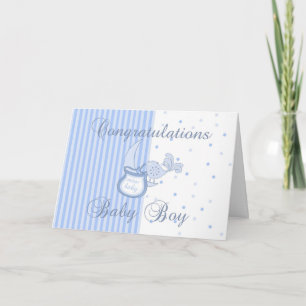 Neue Babygratulation - Neue Baby Boy Card Karte