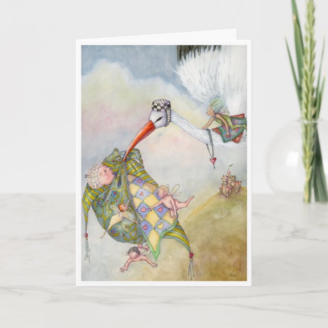 neue Babykarte Dankeskarte (Vorderseite)