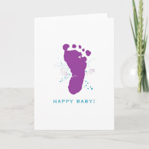 Neue Babykarte: Footprint Karte
