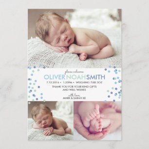 Neue Babymitteilung/danken Ihnen, A5 zu kardieren Ankündigung