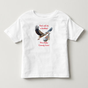 Neue Babynachricht, lustige Ankündigung für große  Kleinkind T-shirt