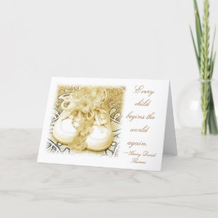 Neue Babyschuhe Ankündigung