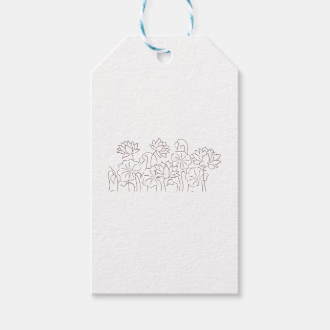 Neue benutzerdefinierte TextLogo-Gift-Tags Geschenkanhänger (Vorderseite)