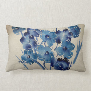 Neue Blue Poppies Throw Kissen