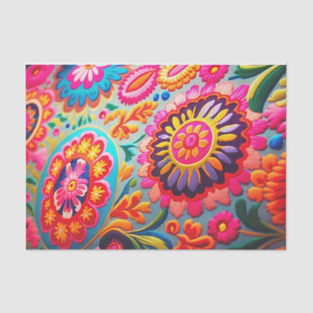 NEUE BOHEMIA 3 lebendiges, schönes Dcoupage-Papier Seidenpapier (Vorderseite)