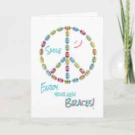 Neue Bracks Herzlichen Glückwunsch Peace Sign auf Karte