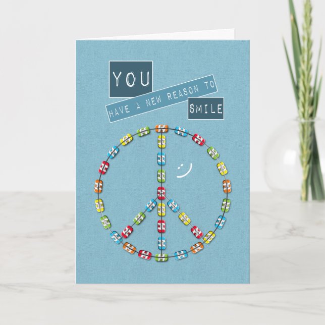 Neue Bracks Herzlichen Glückwunsch zum Friedenszei Karte (Vorderseite)