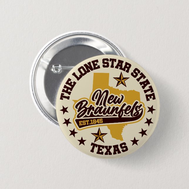 Neue Braunfels, Texas Button (Vorne & Hinten)