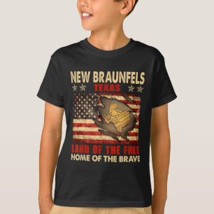 Neue Braunfels Texas USA Flag 4. Juli T-Shirt