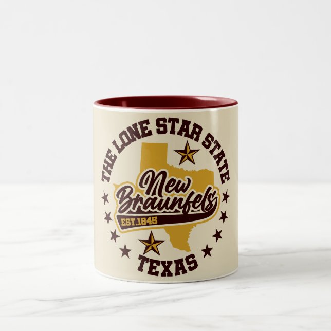 Neue Braunfels, Texas Zweifarbige Tasse (Mittel)