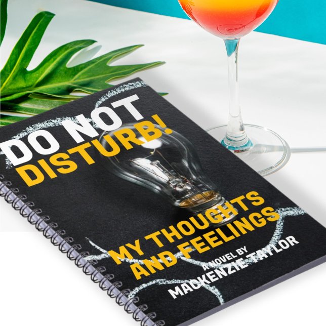 Neue Buchabdeckung Personalisiert mit eigenem Text Notizblock (Novelty Book Cover Journal Personalized With Own Text from Ricaso. Add your own name, title etc )