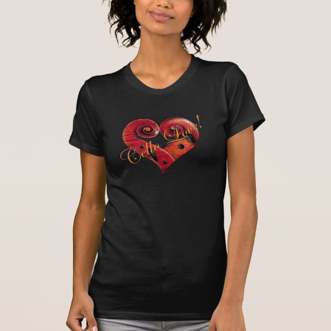 Neue Cello-Liebe T-Shirt (Vorderseite)