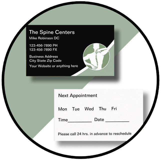Neue Chiropraktiker-Stellenkarte Visitenkarte (Von Creator hochgeladen)
