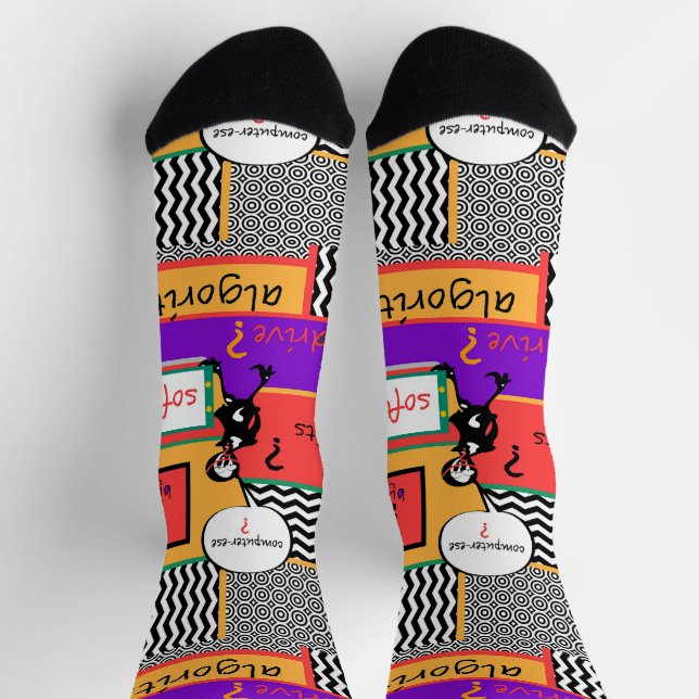 Neue Computer-ese-Crew-Socken Socken (Oben)