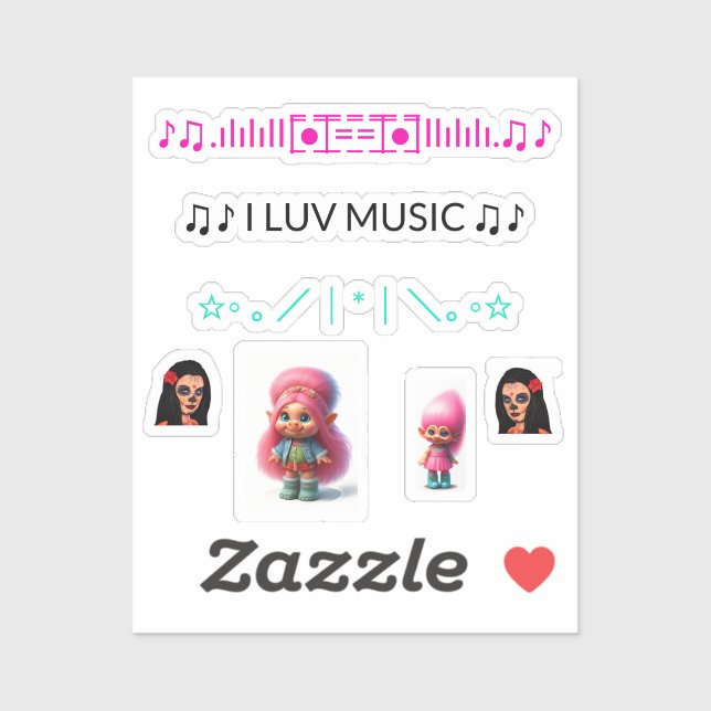 Neue Coole, trendige iPhone-Sticker für die Rückse Aufkleber (Blatt)