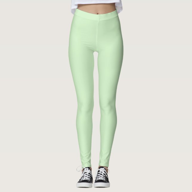 Neue Creme Grün Leggings (Vorderseite)
