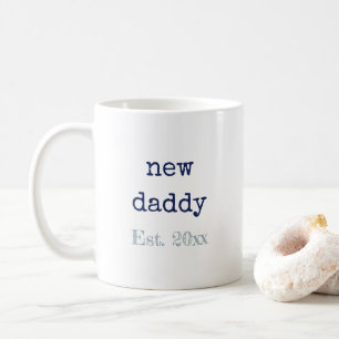 Neue Daddy Baby Geburtsstatistiken Kaffeetasse