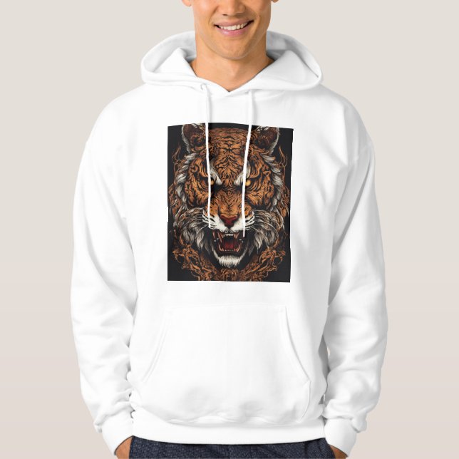 Neue Designs von Tiger Hoodie (Vorderseite)