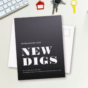 NEUE DIGS Einfache Ankündigung für moderne Minimal