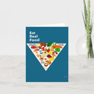 Neue Eat Real Food Nahrungspyramide Karte