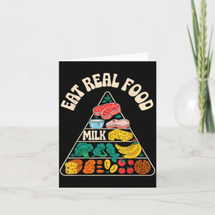 Neue Eat Real Food Nahrungspyramide Karte