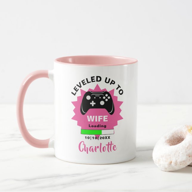 Neue Ehefrau-Geschenke für Gamer-Fun-Tasse Tasse (Mit Donut)