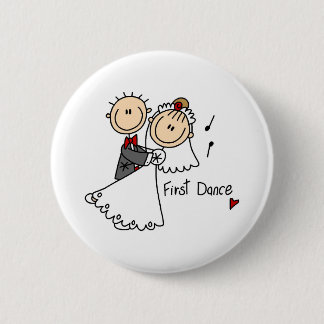 Neue Ehemann und der Ehefrau tanzen zuerst Knopf Button