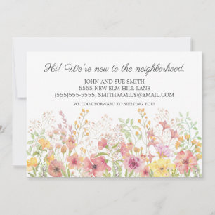 Neue Einführung in die Nachbarschaft Rosa Gelbe Bl Ankündigung