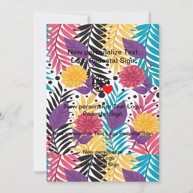 Neue Einladung Individuell anpassen (Vorderseite)