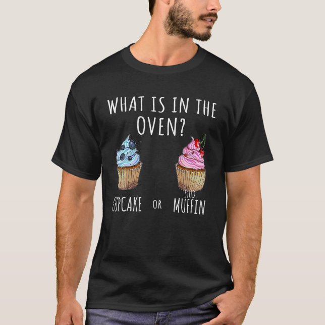 Neue Eltern - Kuchen oder Stuhlmuffin T-Shirt (Vorderseite)