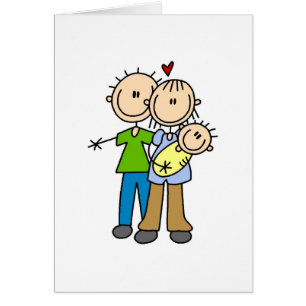 Neue Eltern mit Baby-T-Shirts und Geschenken