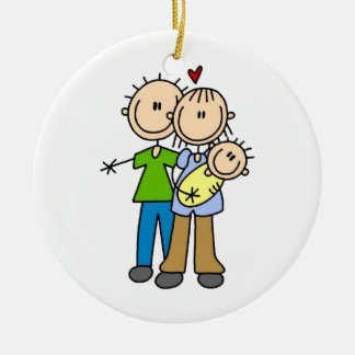 Neue Eltern Neue Baby-T - Shirt und Geschenke Keramik Ornament