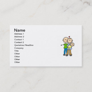 Neue Eltern-neue Baby-T - Shirts und Geschenke Visitenkarte