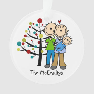 Neue Eltern und Baby Boy Holiday Ornament