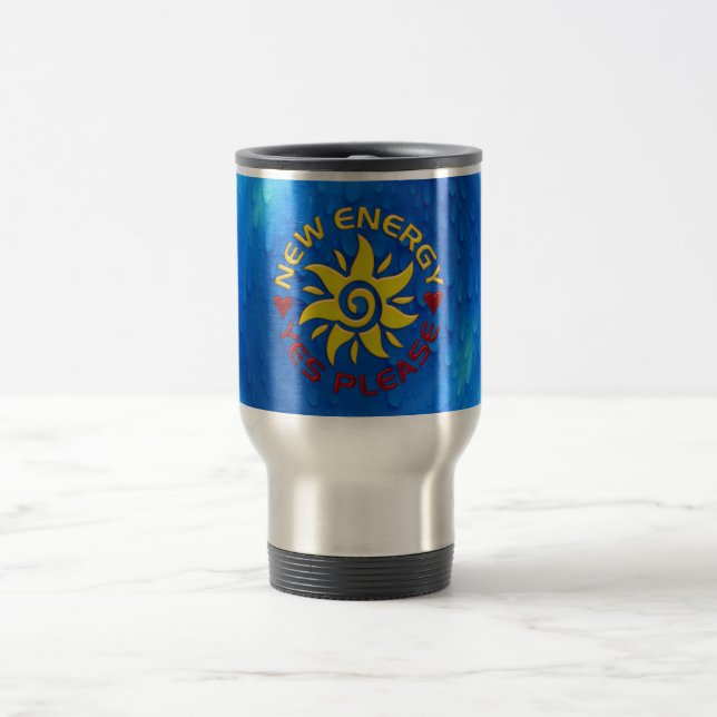 NEUE ENERGIESONNE - Wasser Reisebecher (Mittel)