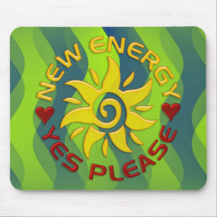NEUE ENERGIESUNDE Grüne Wellen Mousepad