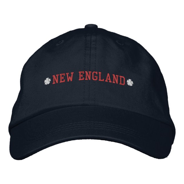 NEUE ENGLAND-EMBROIDERIERTE BASEBALL-GAP BESTICKTE BASEBALLKAPPE (Vorderseite)