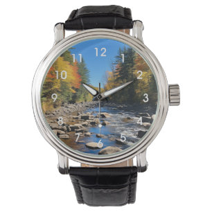 Neue England farbenfrohe Landschaft, Herbst, Armbanduhr