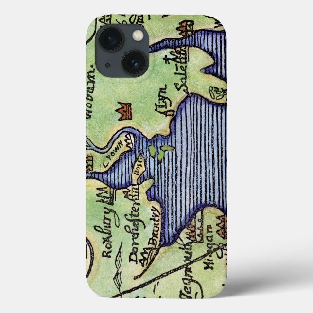 NEUE ENGLAND-KARTE 1677 Case-Mate iPhone HÜLLE (Rückseite)