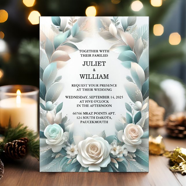 Neue Extravagante Metallgalerie Shiny High End Sil Einladung (Von Creator hochgeladen)