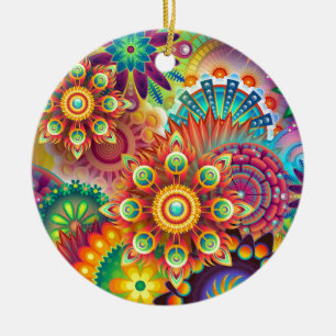 Neue farbenfrohe Abstrakte Background Keramikornament