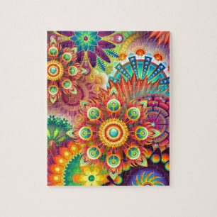 Neue farbenfrohe Abstrakte Background Puzzle