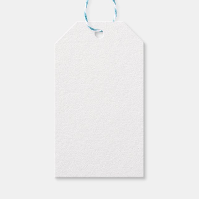 Neue farblich angepasste TextLogo-Geschenktasten Geschenkanhänger (Vorderseite)