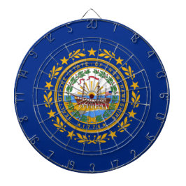 Neue Flagge des Staates Hampshire Dartscheibe